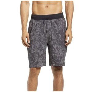 Zella Men's Core Stretch Shorts In Gray Multicolor Print.